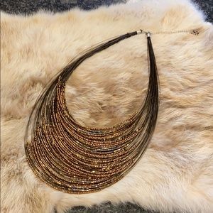 Layered beaded necklace